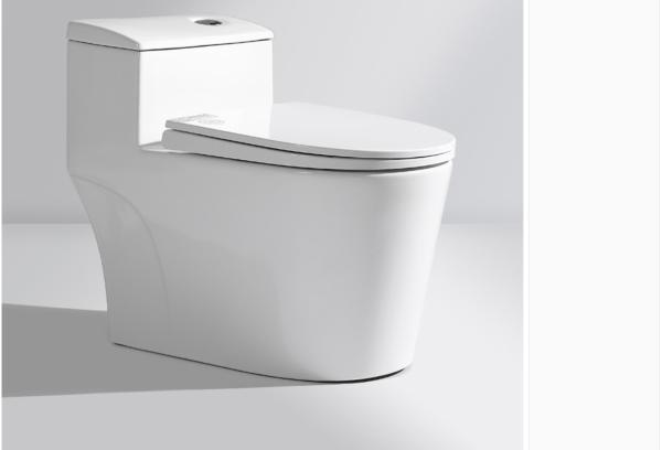 White One Piece Ceramic Toilet Commode One Piece Latrine Seat