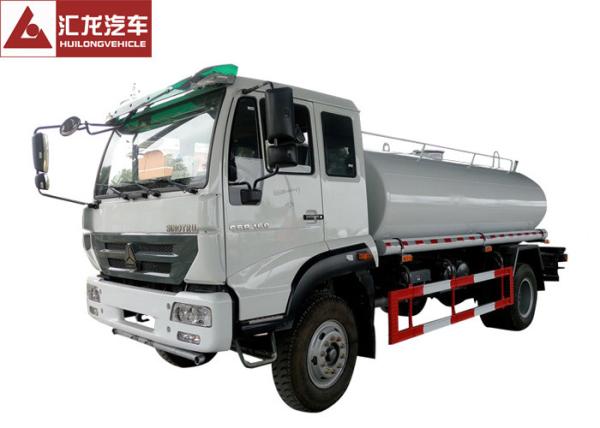 Cost Effective Water Tank Truck , Mobile Water Truck High Pressure Water Pump