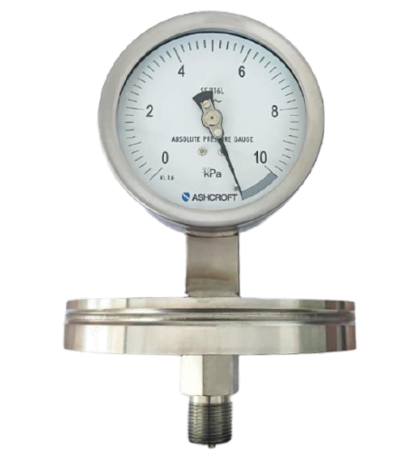 T6500W High Accuracy Pressure Gauge DIN 16001 With Sturdy Front Baffle Safety Structure