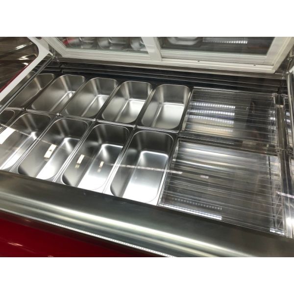 R404a Popsicle Display Freezer Ice Cream Showcase Refrigerated Cabinet