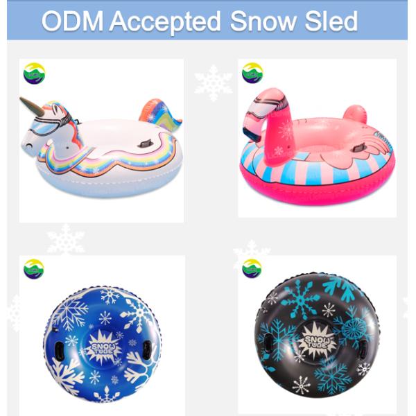 LC Big Inflatable Snow Tube Toys Adult Snow Sled Inflatable Sleigh