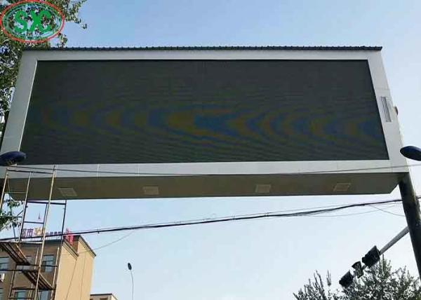 p8 SMD full color waterproof advertising led display 1/4 scanning with iron cabinet