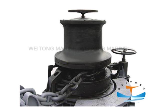 ø16 Mm Capstan Anchor Winch , Hydraulic Capstan Winch Marine 208kn Working Load