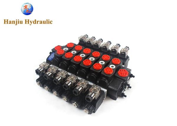 Hydraulic Multiple Sectional Directional Control Valve Hssd8 21gpm 12V 315 Bar Electric Valve