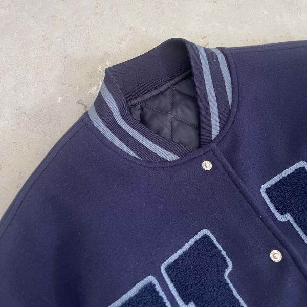 Manufacturer Custom Chenille Embroidery logo Autumn Winter Baseball Uniform College Bomber Letterman Varsity Jacket for Men