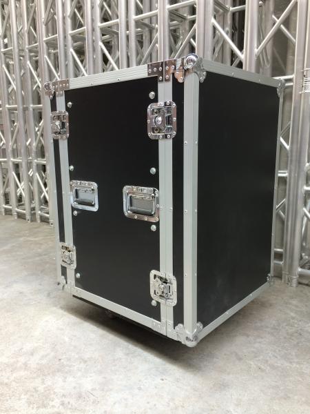 12U Rack Flight Case / 9mm Thickness Plywood Black Amp Flight Case