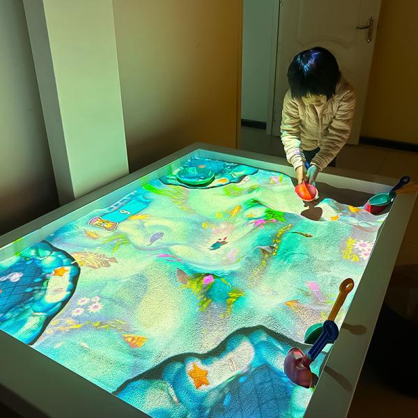 Interactive Sand Table Projector 3600 Lumens 5 Games Indoor