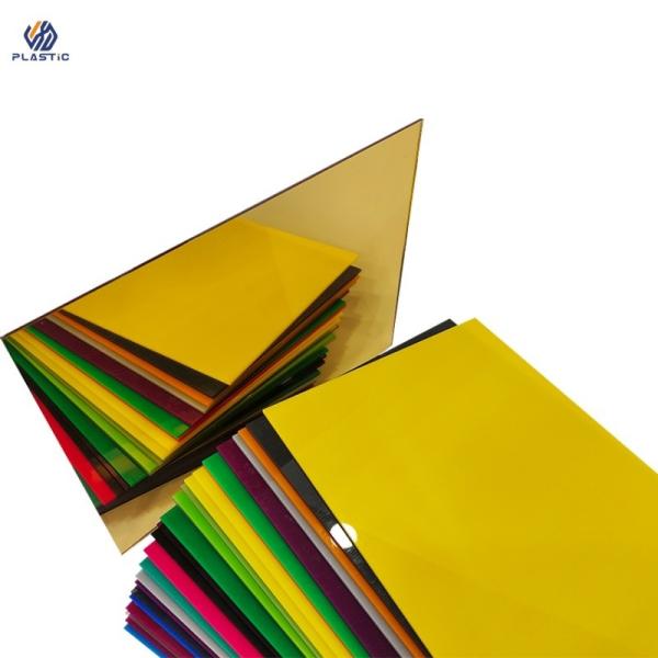 PE Film Covered Gold Mirror Acrylic Sheet 4ft X 8ft