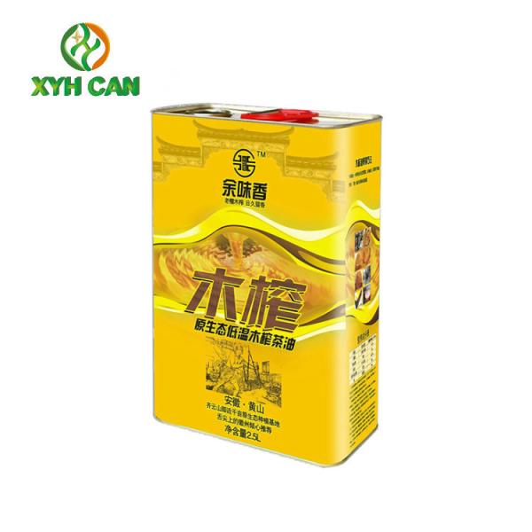 O armazenamento de empacotamento do alimento de Olive Oil Tin Can Innovation estanha o recipiente do óleo do atomizador