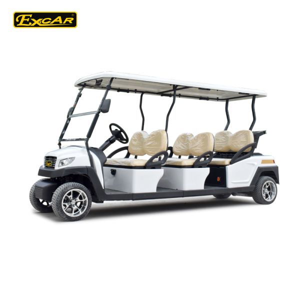 Electric Golf Carts Designed with Lithium Battery 48V 105Ah 5KW AC Motor and 6 Seats Offering 25 Percent Climbing Ability