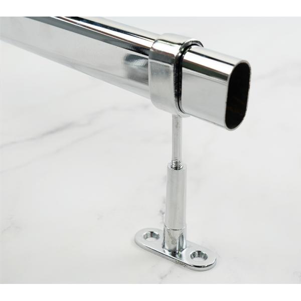 Other Furniture Hardware Wardrobe Fitting Adjustable Height Oval Pipe Support Bracket