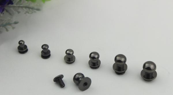 Bag metal hardware accessories nickel color 4 mm -12 mm high quality monk head nipple nail wholesale