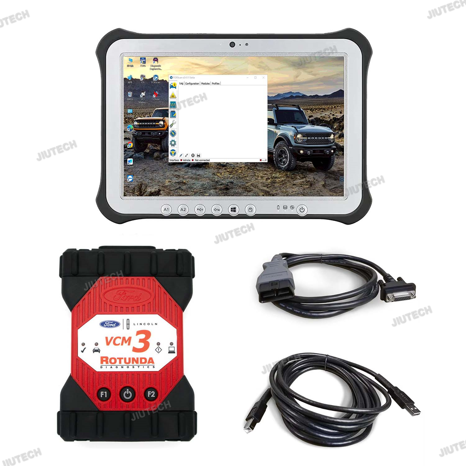 FZ G1 Tablet + для FORD Оригинальный аутентичный Bosch VCM 3 Диагностический дилерский комплект для Ford VCM 3 Диагностический дилерский комплект Vcm 2