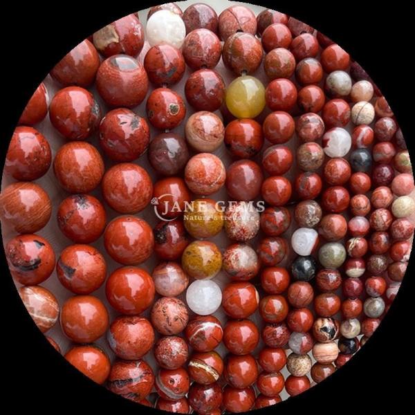 Round Shape Gemstone Beads Assorted Colors Indian Agate Unakite Crystal Healing Stone Loose Bead Strands  for Your Jewelry Making Needs