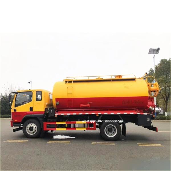 FAW 4x2 High Pressure Cleaning Trucks Sewer Vacuum Truck 12000-14000 Liters