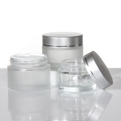 Luxury Cosmetics Glass Makeup Bottle Packaging Containers Set Empty Face Cream Jar Skincare Set and Packetic