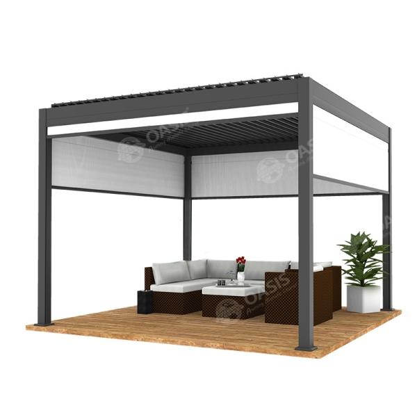 Freestanding Aluminum Motorized Louvered Pergola 4000x5000x2800mm 4000x6000x2800mm
