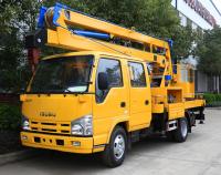 ISUZU Sinotruk Chassis camion de travail aérien 12 véhicule de travail aérien à rampe pliante avec prix d'usine