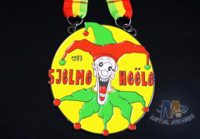 Die Casting Zinc Alloy Carnival Festival Metal Enamel Medals Filling Colors Custom Design With Ribbon