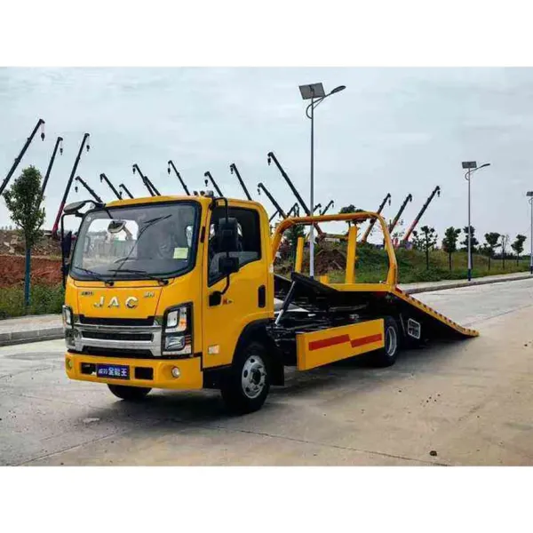 JAC 4X2 Multi-functional Flatbed Tow Truck with Winch System Road Rescue Vehicle