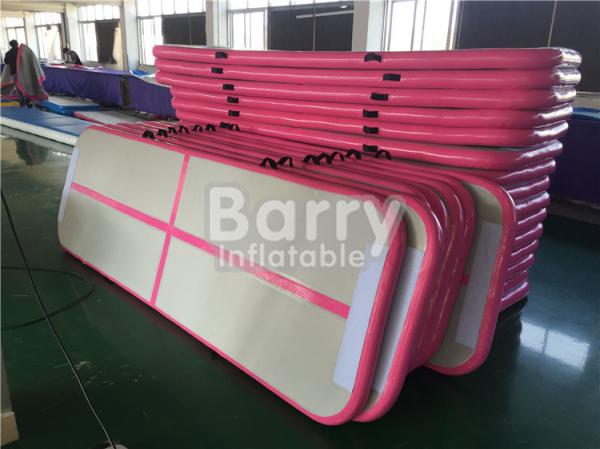 A esteira inflável do Gym da trilha de ar do rosa do presente do partido da menina para a ginástica ou a dança evitam ferimento
