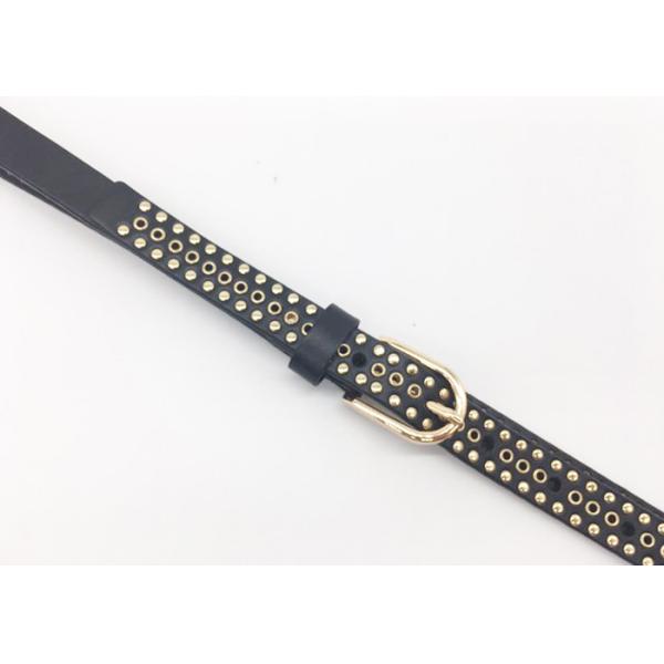 Пояс облегченных женщин обитый кожаный с пряжкой 3/4