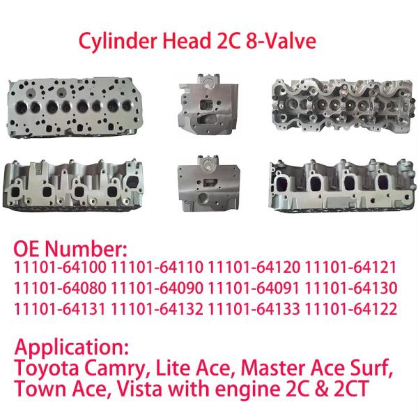 Toyota 1NZ 2NZ 1ZZ 2ZZ Cylinder Heads For Corolla Vios Yaris Matrix Voltz RAV4 Toyota Corolla Diesel 2c & 2CT Cylinder Head