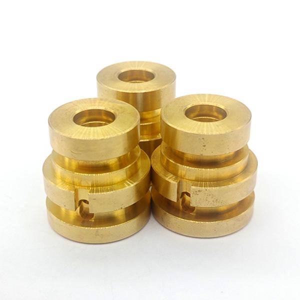 H59 H62 Lead Free Copper CNC Turned Components Non Standard Brass Metal Turned Parts