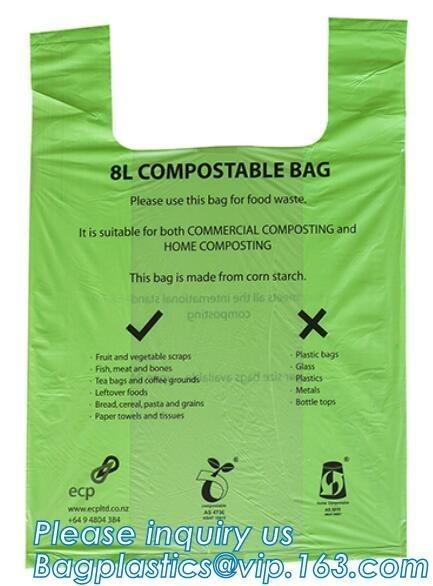 Eco Friendly Disposable Biodegradable and Compostable Kitchen Waste Trash Collection Biodegradable Trash Bags Compostabl