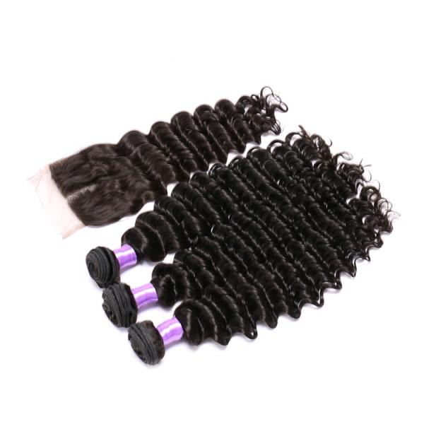 Cuticle Aligned Hair Deep Wave Unprocessed Virgin Peruvian Hair