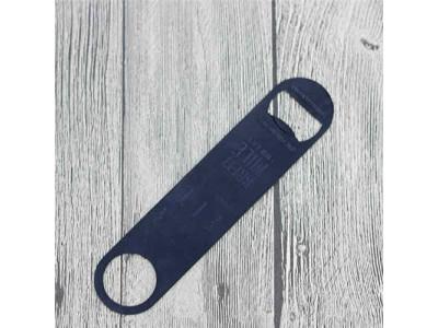 Color Painted Black Stainless Steel Bar Blade Bottle Opener,Unique long stainless steel bar blade beer bottle opener
