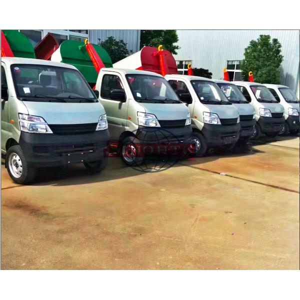 Rear Hydraulic Hooklift Waste Collection Trucks 3m3 - 5m3 Body Volume