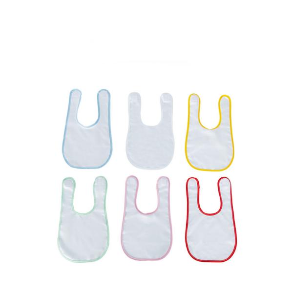 Sublimation Blank Polyester Baby Bibs For Custom Printing