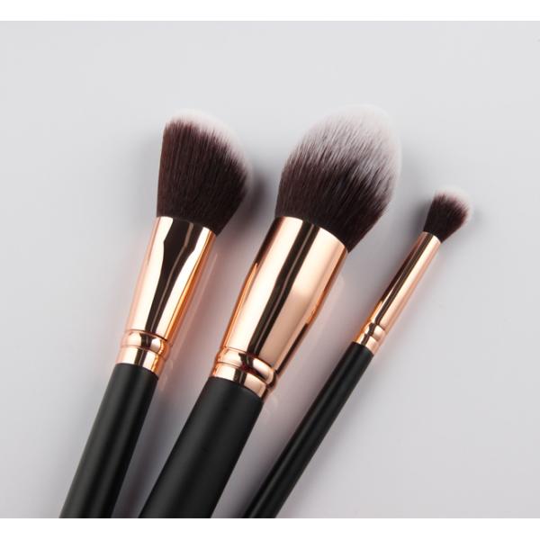 Vegan Synthetic Hair Makeup Brushes 27Pcs With Forest Wood Handle