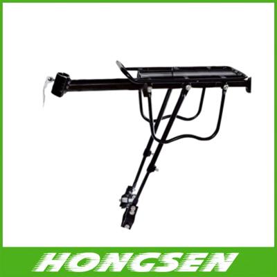 With a fence and a belt bicycle rear storage shelf/rack