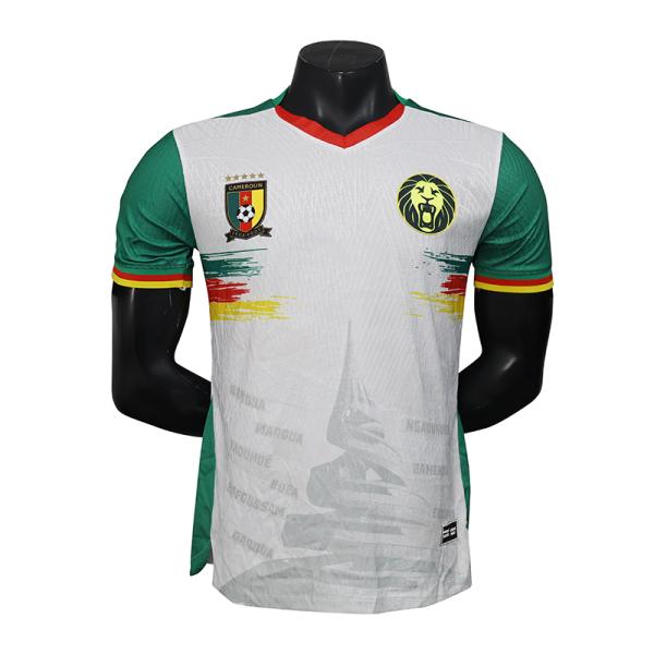 Group customized Cameroon white player version jersey high quality choice