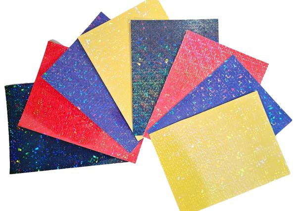 A4 Size Self Adhesive Holographic Stickers Cold Lamination Film Smooth and Glossy Easy to Use for DIY and Photos