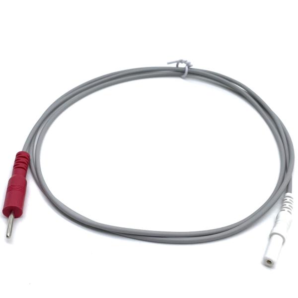 Custom 1.5mm 2.0mm Electrode Pin Male To Female Electrode Lead Wire Tens Cable For ECG Smart Device