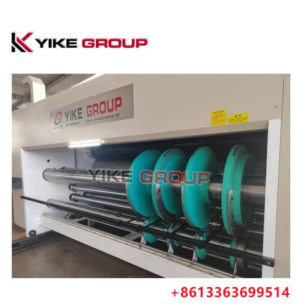 Tipo de cadeia YK-1226 Caixa de cartão corrugada Flexoprinter Slotter Máquina de corte a óleo