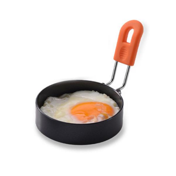 Anti escalde os eletrodomésticos de aço inoxidável 2.95Inch Fried Egg Ring Mold 4 blocos com escova do óleo