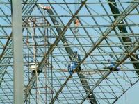El edificio del tejado del estadio del braguero del marco del espacio de la pintura de la voladura de arena modificó para requisitos particulares