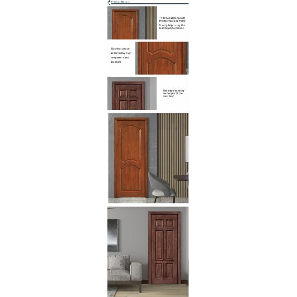 Muti Panel Solid Walnut Interior Doors 6 Layer Painting 2.1m Height