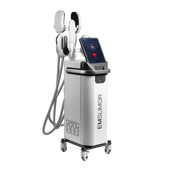 4 Handles EMS Muscle Stimulation Sculpting Machine EMS Body Slim EMS Muscle Shaping Stimulator RF Body Sculpting Weight Loss Machine