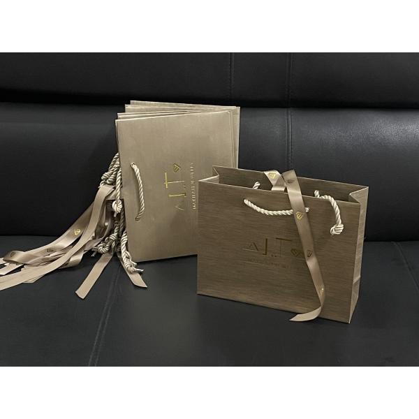 Min Qty 500 Customized Luxury Jewelry Paper bags made with Paper in Paper