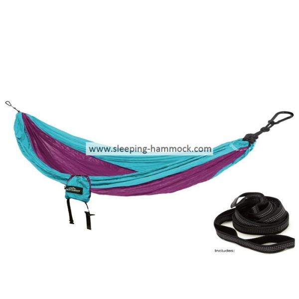 210T Quick Dry Ultralight Portable Travel Hammock For Two With Hanging Accessory