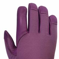 Montage ferme serré de jardinage de gants de la peau de chèvre véritable des femmes