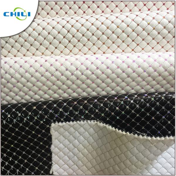 Красочная ткань кожи Веган, ткань простирания кожаная лоснистая сопротивляется прессформе