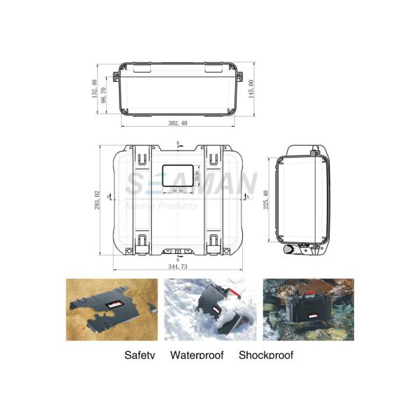 Protective Gear And Camera Hard Case Water Shock Proof With Foam