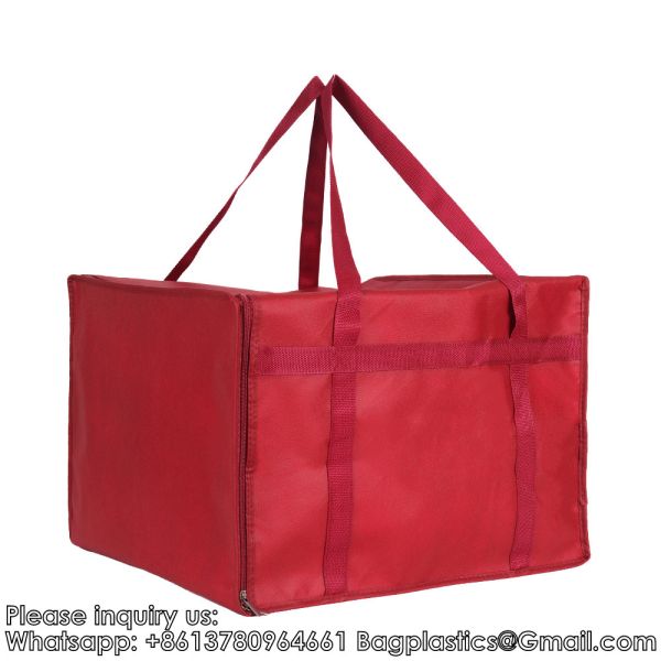 Pizza Carrier Insulated Bags Large For Deliveries, Insulated Pizza Carrier Delivery Bag Food Bag Professional Thermal Pizza Warmer Bags, Large Heavy Duty Pizza Carrier, Hot Cold Food Delivery Bag
