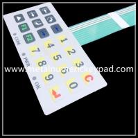 2,54 teclado industrial do interruptor de membrana do teclado numérico numérico 2.0mm do passo